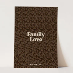 Mon Petit Léon Affiche A4 "Family Love" - Discount