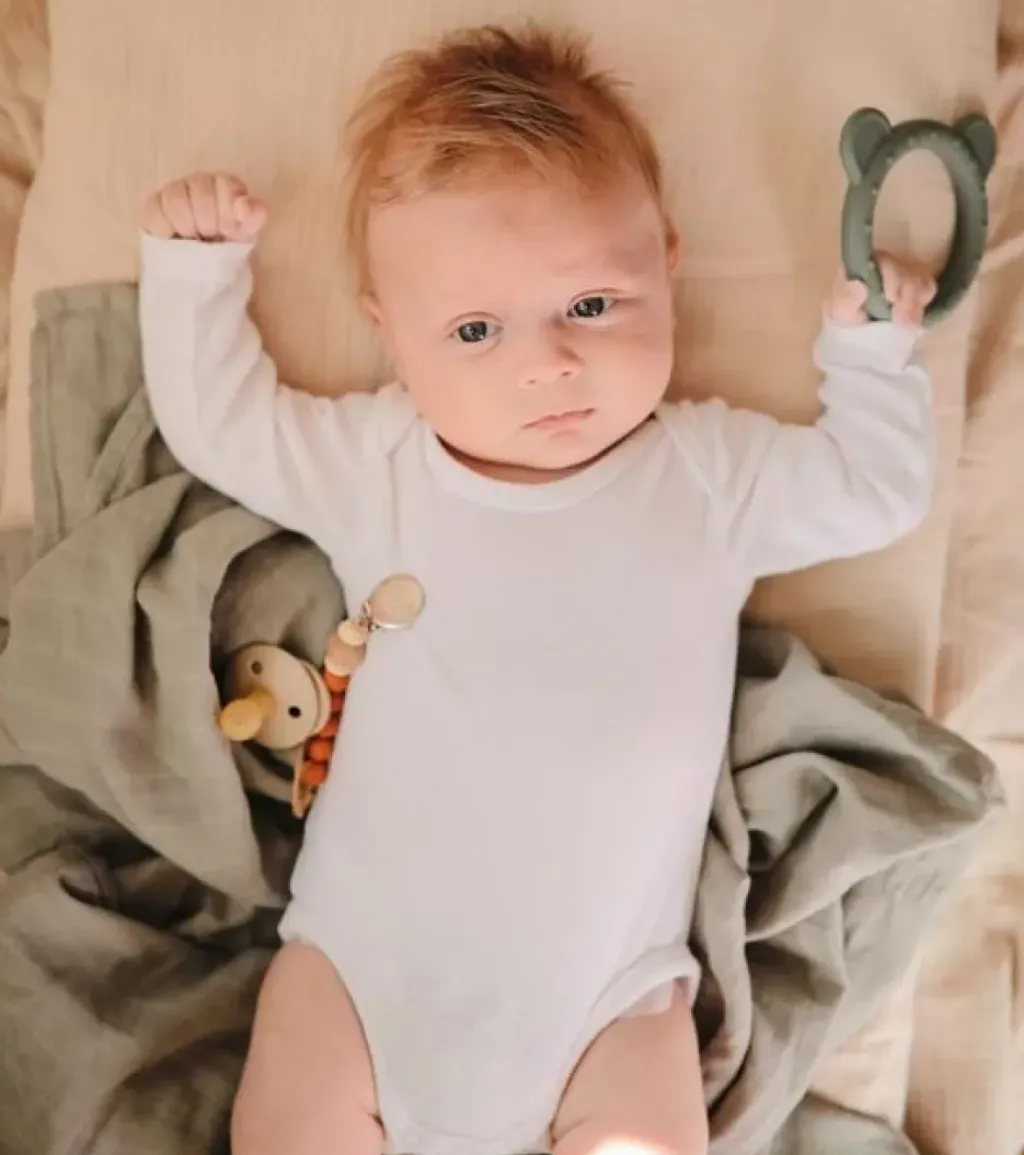 Mushie Anneau de Dentition Chat Gris New