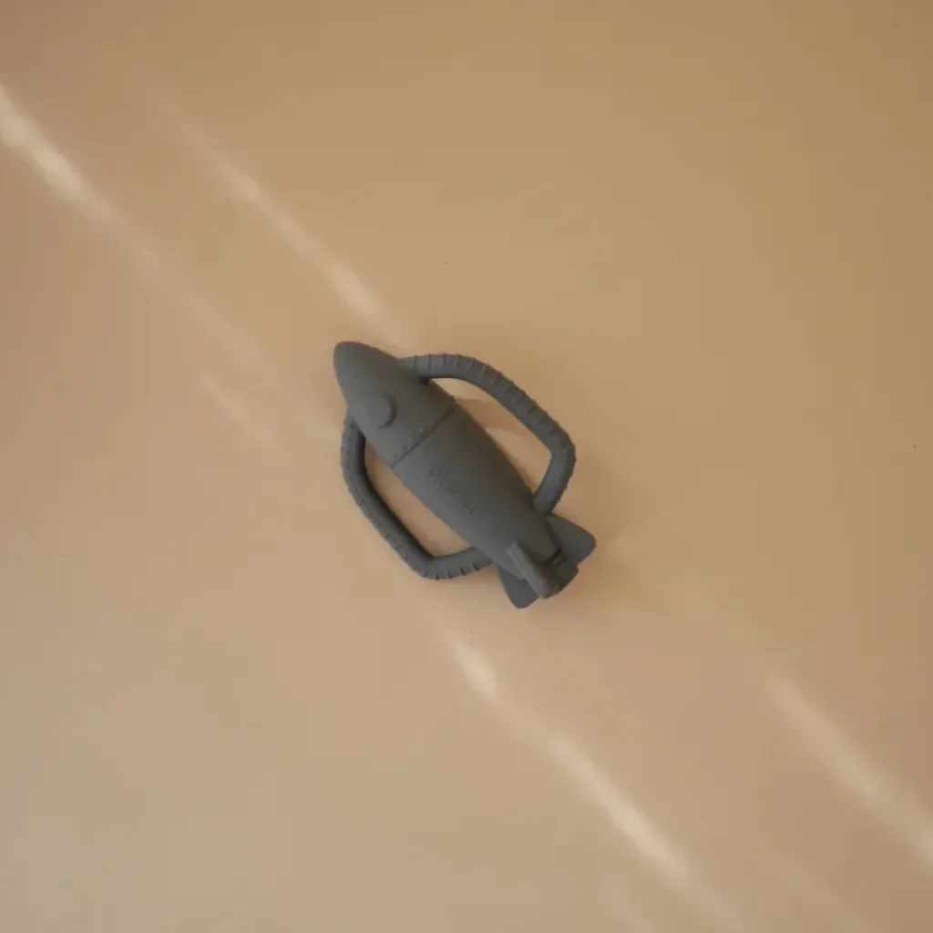 Mushie Anneau de Dentition Hochet Fusée - Discount