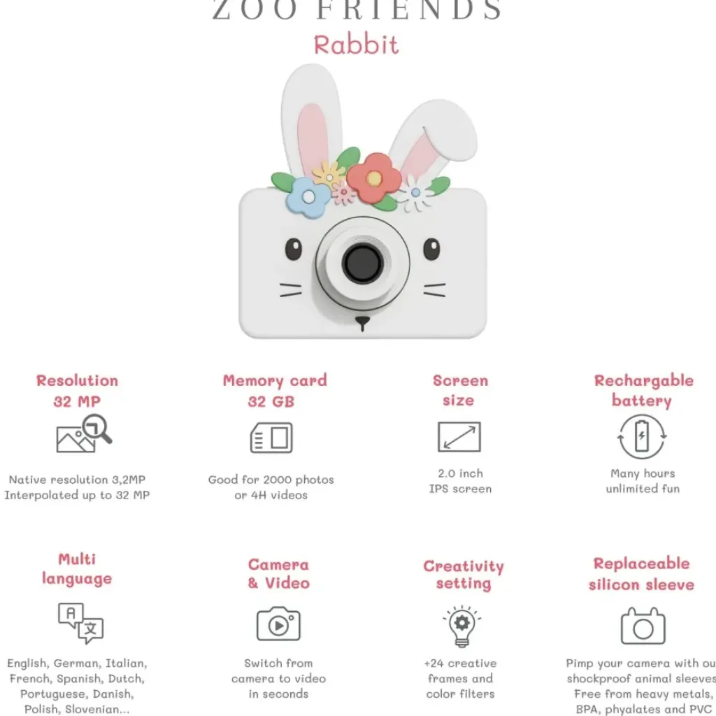 The Zoo Family Appareil Photo Lapin - The Zoofamily Clearance