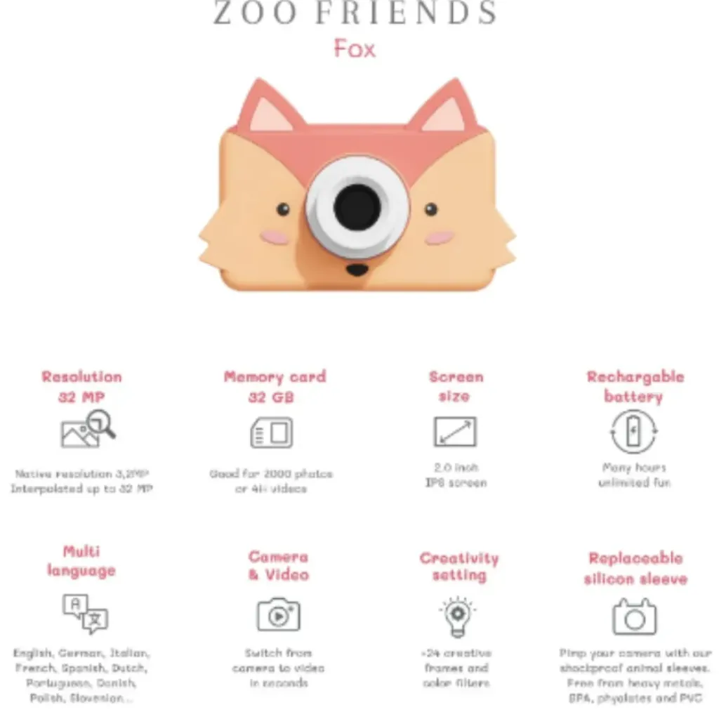 The Zoo Family Appareil Photo Renard - The Zoofamily Best