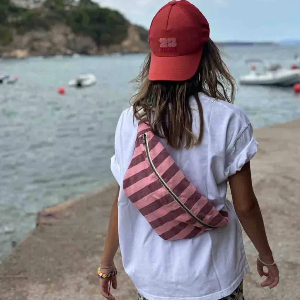 Rose In April Banane Rayures Bordeaux Flamingo - Hot