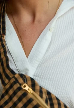 Gabrielle Paris Banane Vichy Café - Sale