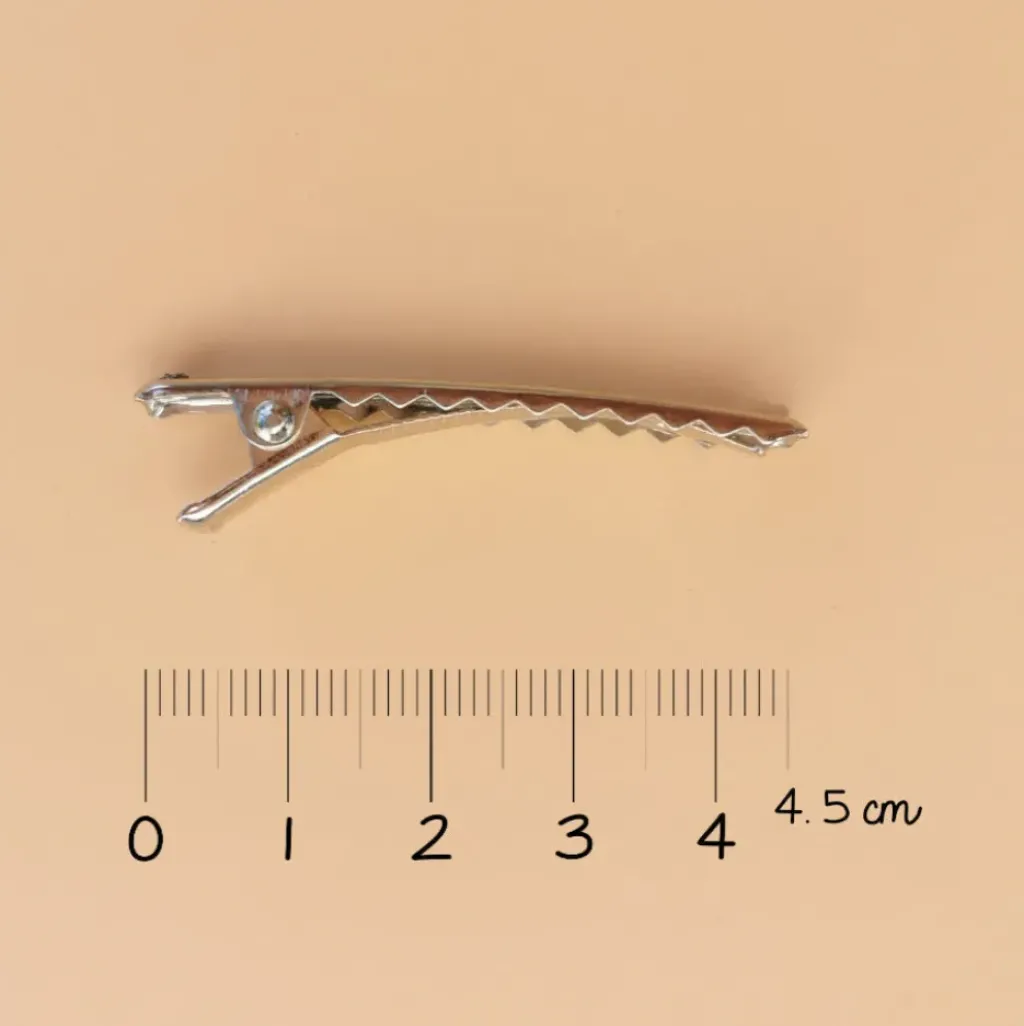 Luciole et Petit Pois Barrette 4 Fleurs Rose Fluo - New