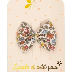 Luciole et Petit Pois Barrette Nœud Ruban Autumn - Discount