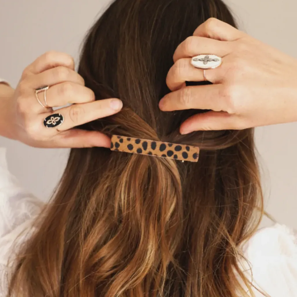 Gentil Coquelicot Paris Barrettes Léopard Femme - New