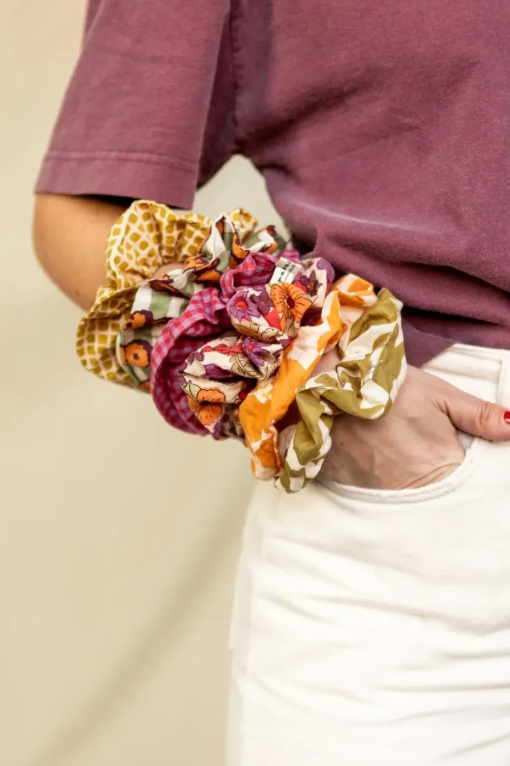 Apaches Collections Big Chouchou Manju Flora Bold Orange - Discount