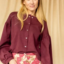 Apaches Collections Blouse Bimy Aubergine - Online