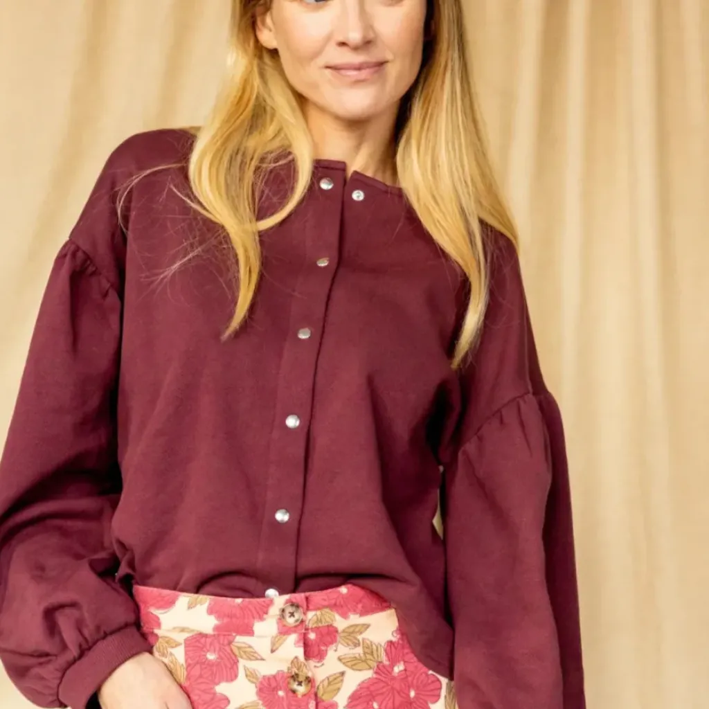 Apaches Collections Blouse Bimy Aubergine - Online