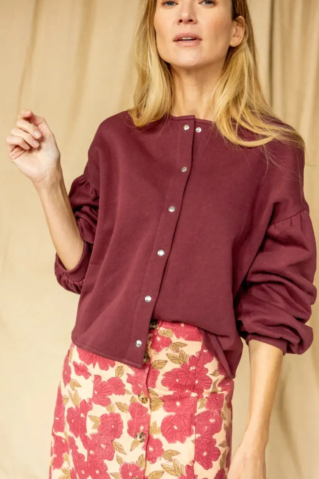 Apaches Collections Blouse Bimy Aubergine - Online