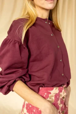 Apaches Collections Blouse Bimy Aubergine - Online