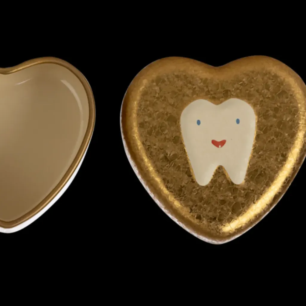 Maileg Boite à Dents Coeur Doré - Sale