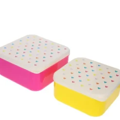 Petit Toi Boîtes à Goûter Coeurs Multi - New