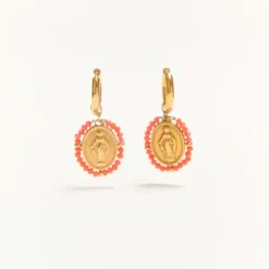 Palas Boucles d'Oreilles Santa Maria Corail - Fashion