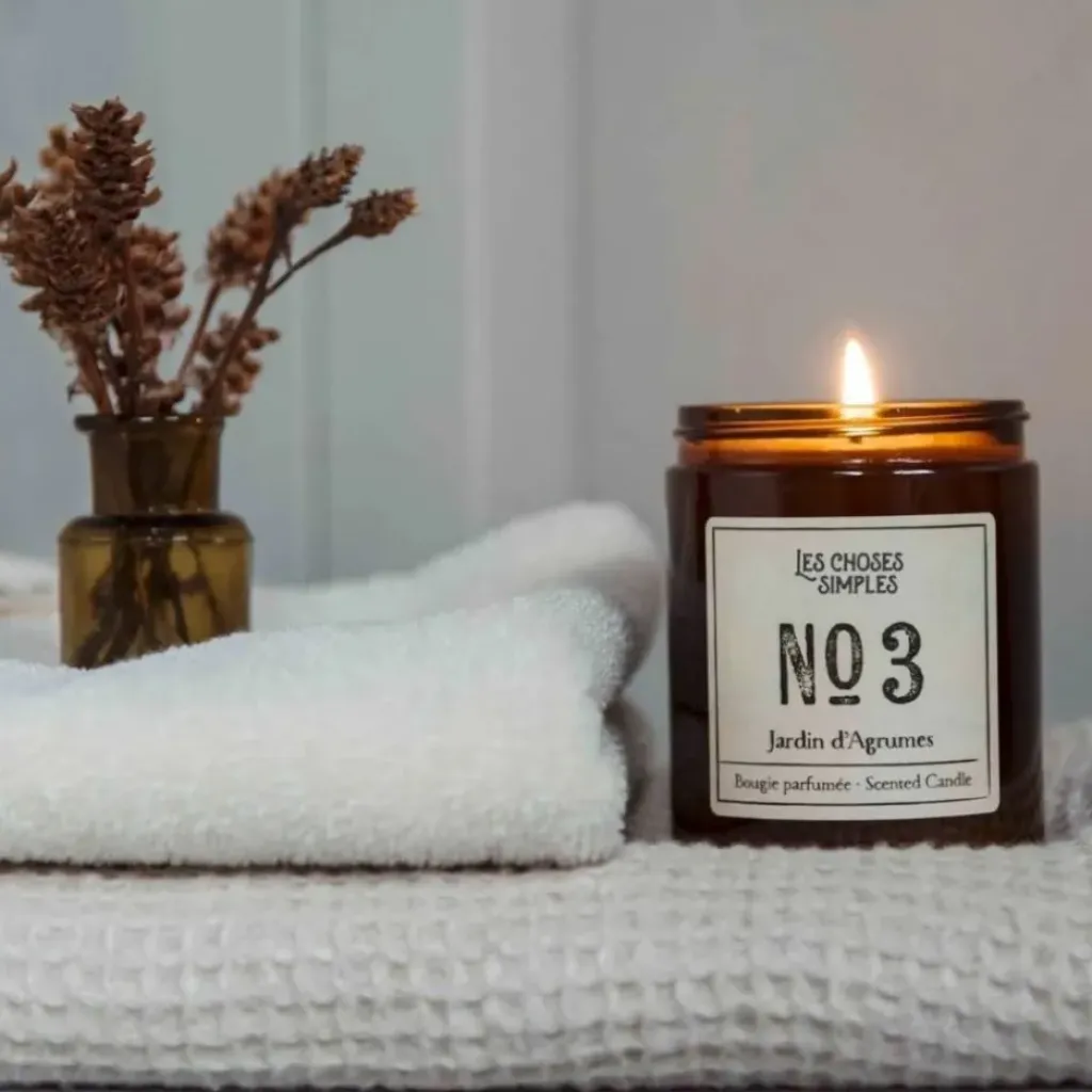 Les Choses Simples Bougie N°3 Jardin d'Agrumes - Discount