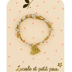 Luciole et Petit Pois Bracelet Liberty Moutarde Cœur Or - Hot
