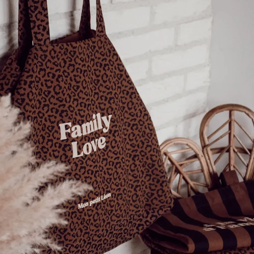 Mon Petit Léon Cabas Léopard "Family Love" - Fashion
