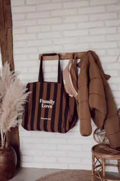 Mon Petit Léon Cabas Rayé "Family Love" - Best