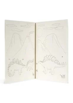Konges Slojd Cahier de Coloriage et Crayons Dinos - Outlet