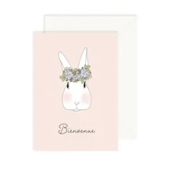 My Lovely Thing Carte Bienvenue Lapin Fille - Best