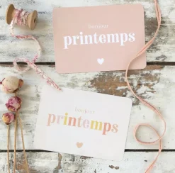 Cinq Mai Carte Bonjour printemps Sale