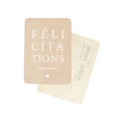 Cinq Mai Carte Félicitations Beige - Cinqmai Best