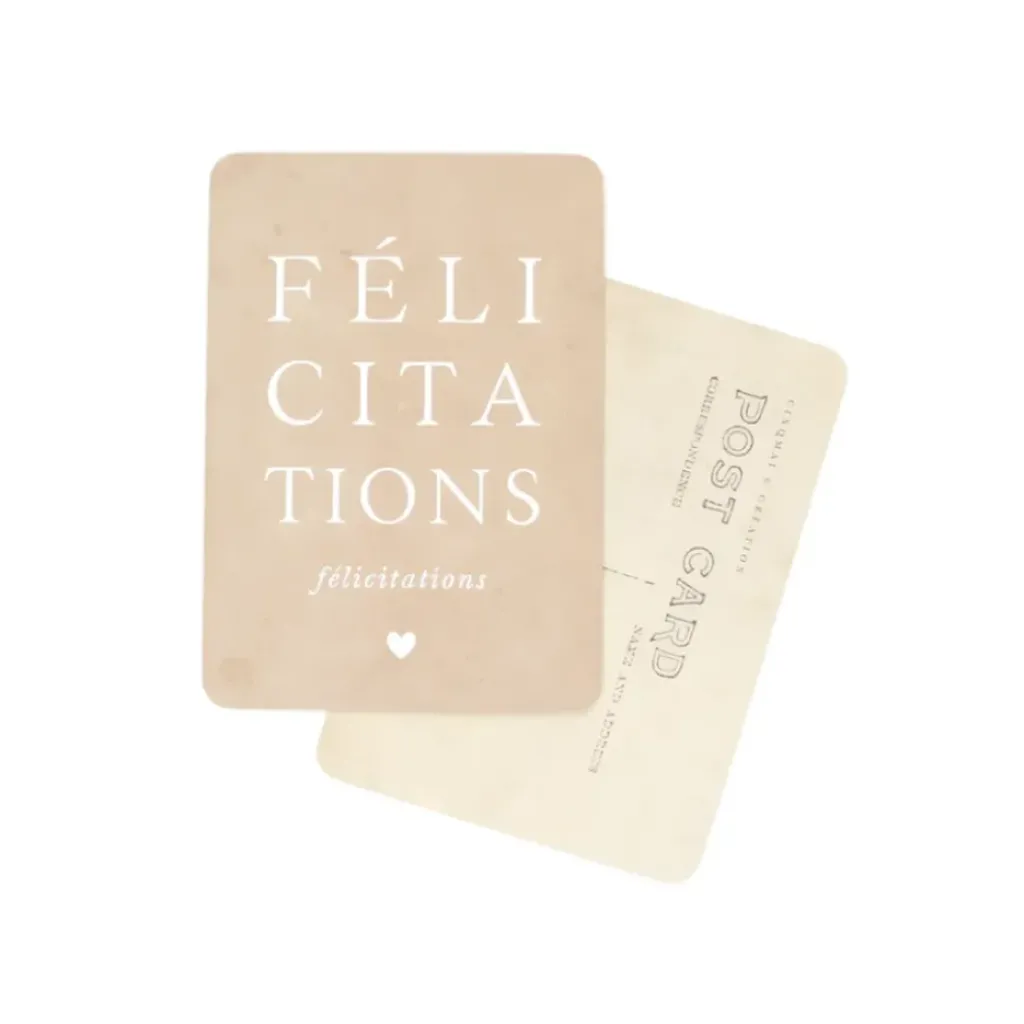 Cinq Mai Carte Félicitations Beige - Cinqmai Best