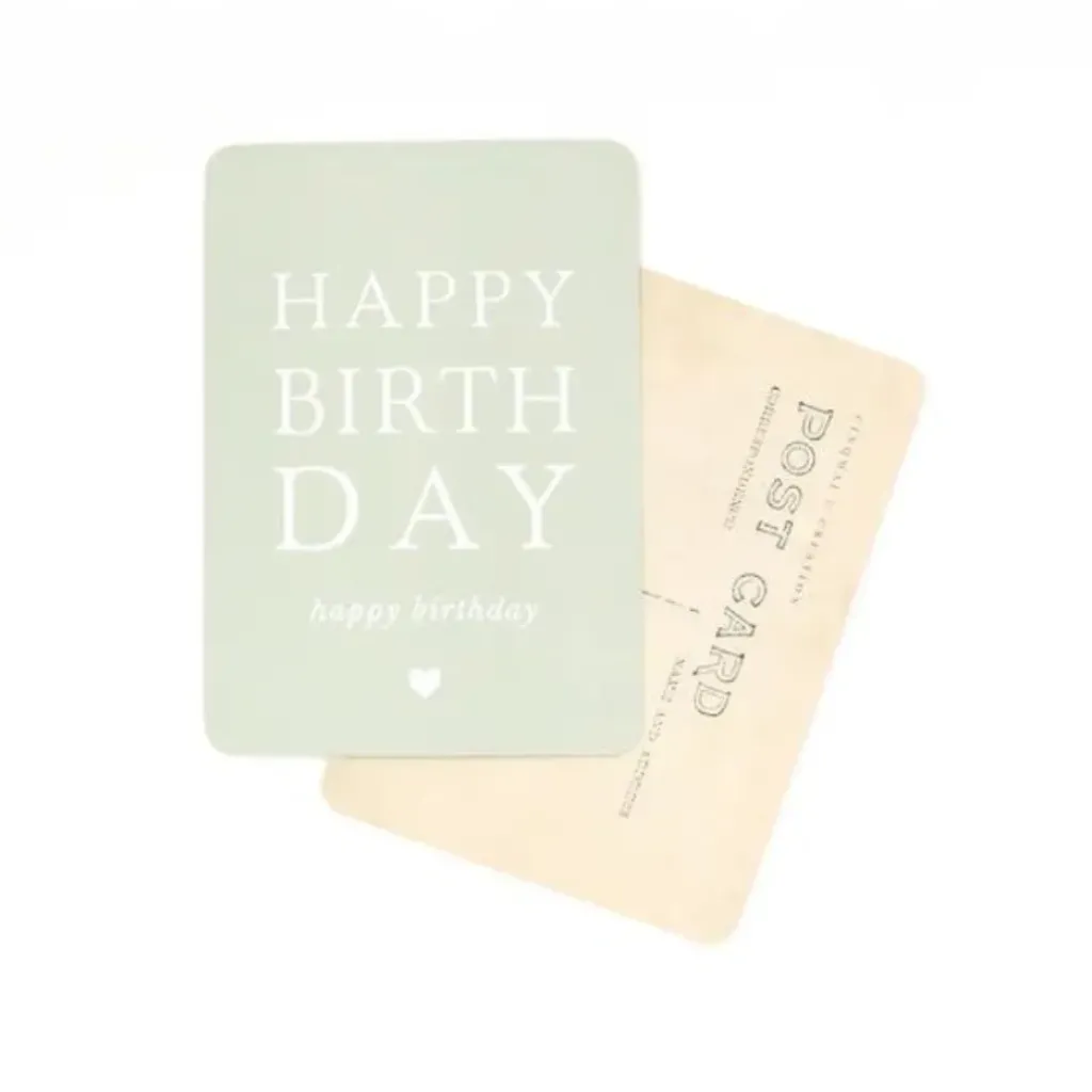 Cinq Mai Carte Happy Birthday Sauge - Cinqmai New