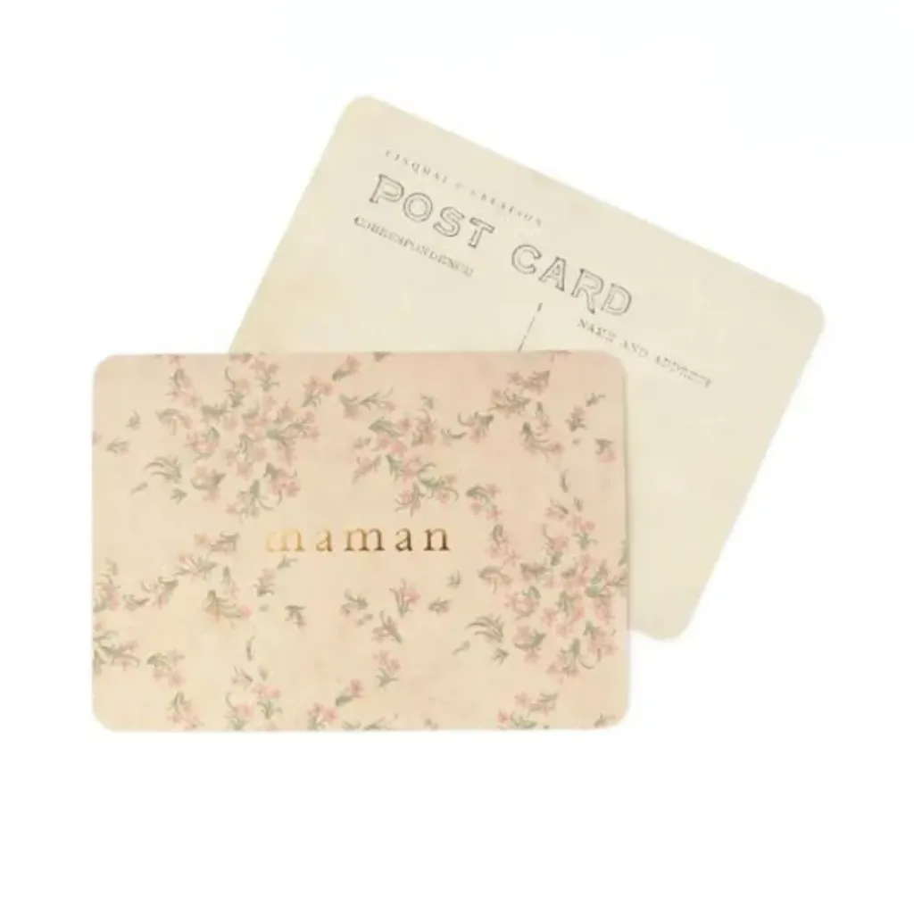 Cinq Mai Carte Maman Doré Fleurs - Cinqmai Discount
