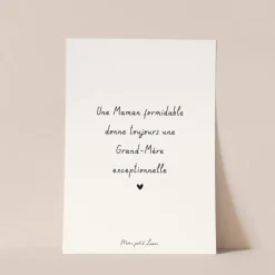 Mon Petit Léon Carte "Grand-Mère Exceptionnelle" - Clearance
