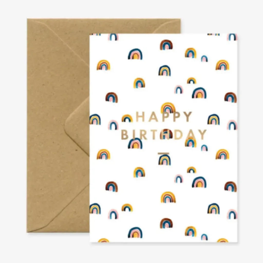 All The Way To Say Carte "Happy Birthday" Rainbow - Outlet