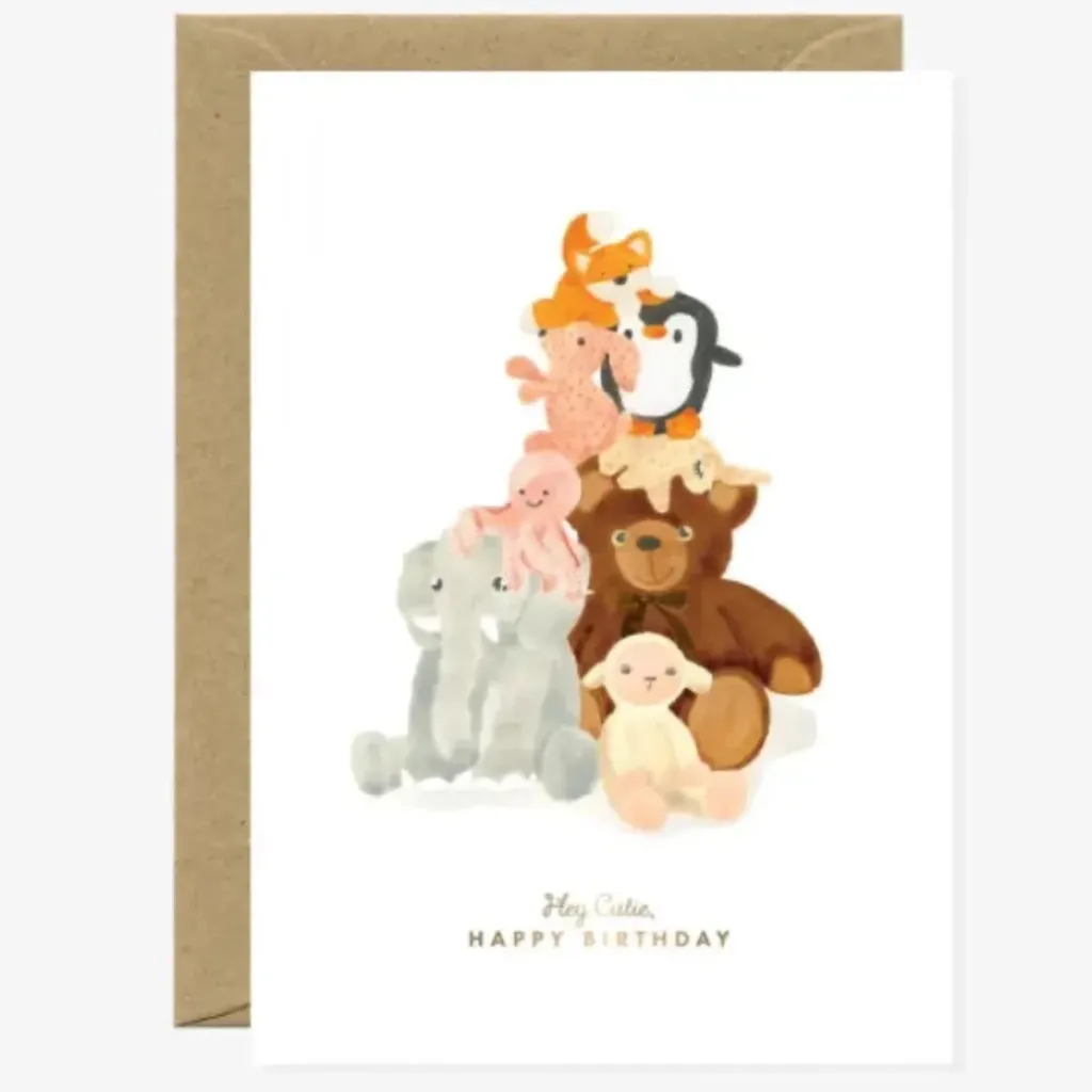 All The Way To Say Carte "Happy Birthday" Doudous - Clearance