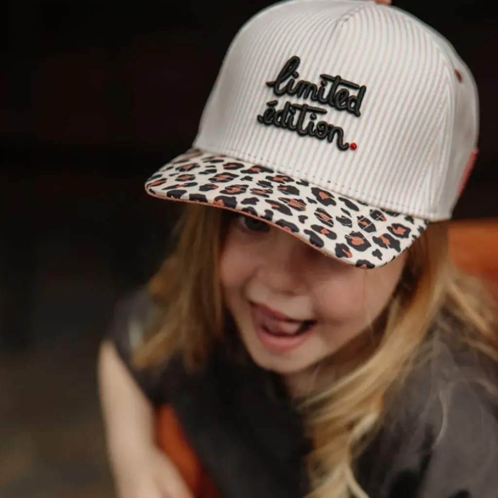 Hello Hossy Casquette Léopard Rayé Noir Kids - Best