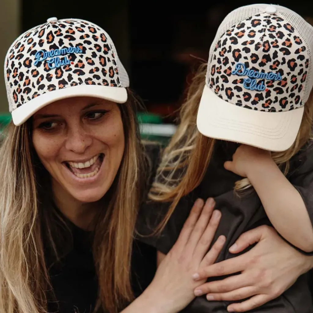 Hello Hossy Casquette Mums Léopard Bleu - Discount