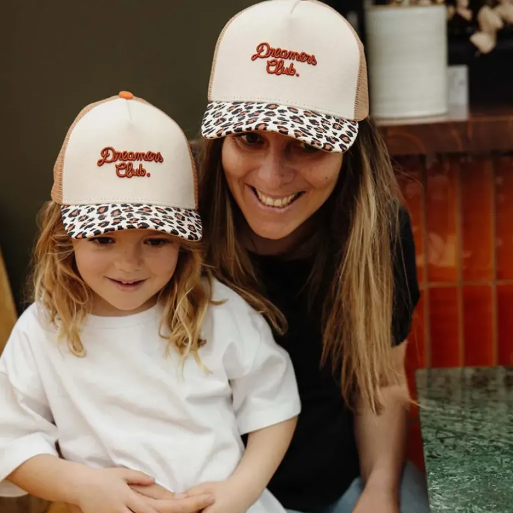 Hello Hossy Casquette Mums Léopard Dreamers Marron - Discount
