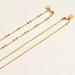 Camille Enrico Chaîne Fine Or Boule - New