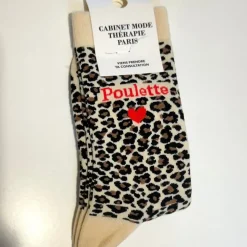 Cabinet Mode Thérapie Paris Chaussette Kids "Poulette" Léopard - Cabinet Mode Thérapie Outlet