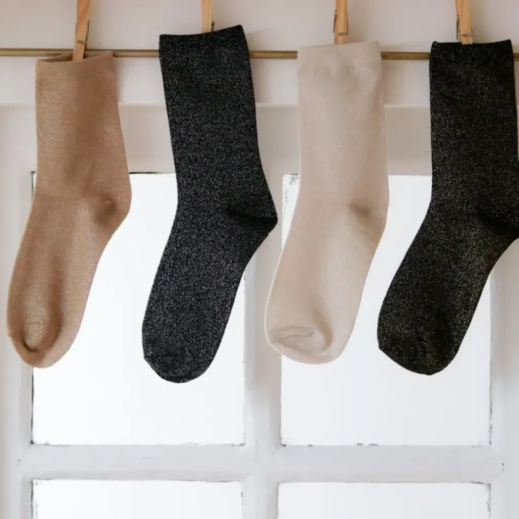 Gentil Coquelicot Chaussettes à Paillettes - Fashion