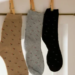 Gentil Coquelicot Chaussettes Petites Fleurs - Online
