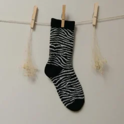 Gentil Coquelicot Paris Chaussettes Zèbre Noir et Blanc - Sale
