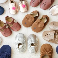 Petit Toi Chaussons Bébé Starlette Camel - New