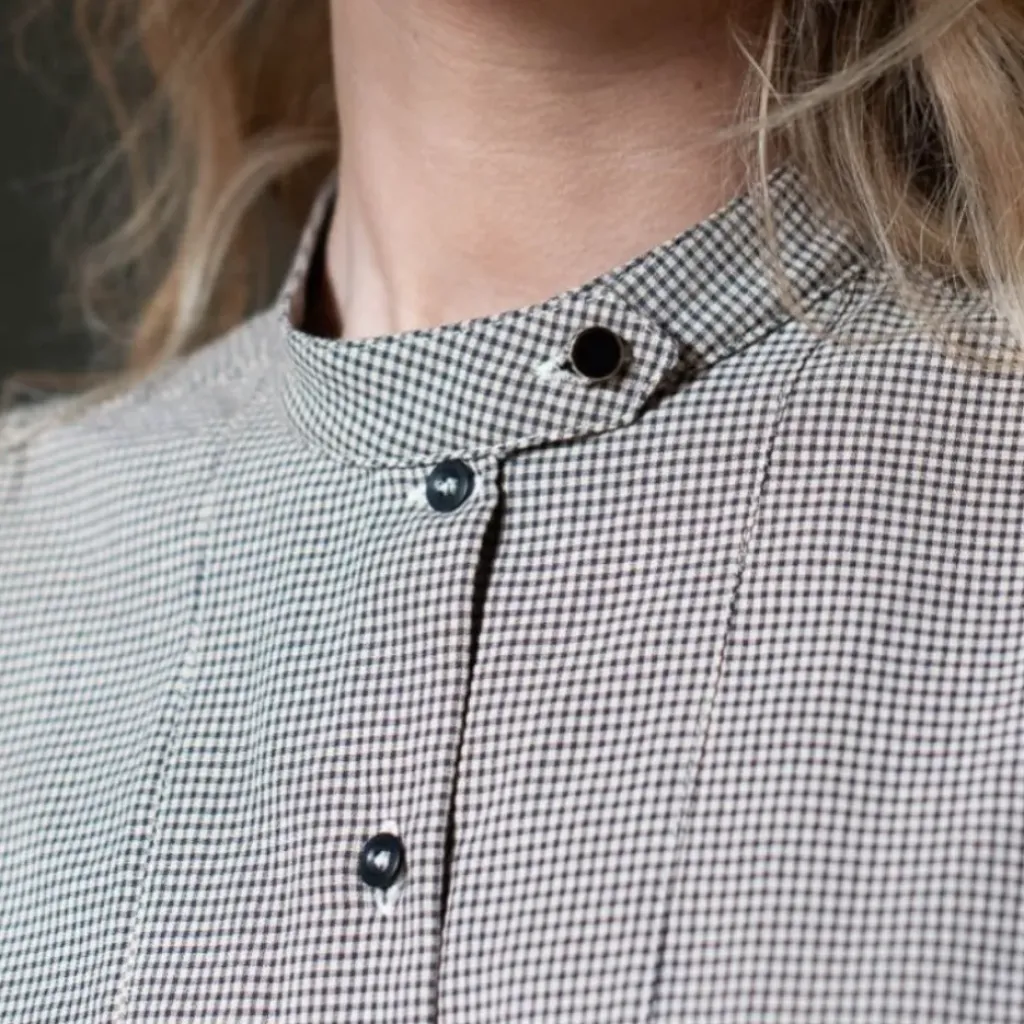 Marlot Paris Chemise Argentine Vichy Noir - Sale