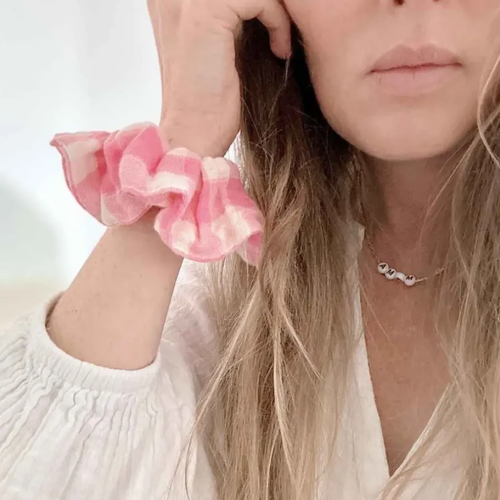 Rose In April Chouchou Vichy Néon Rose - Clearance