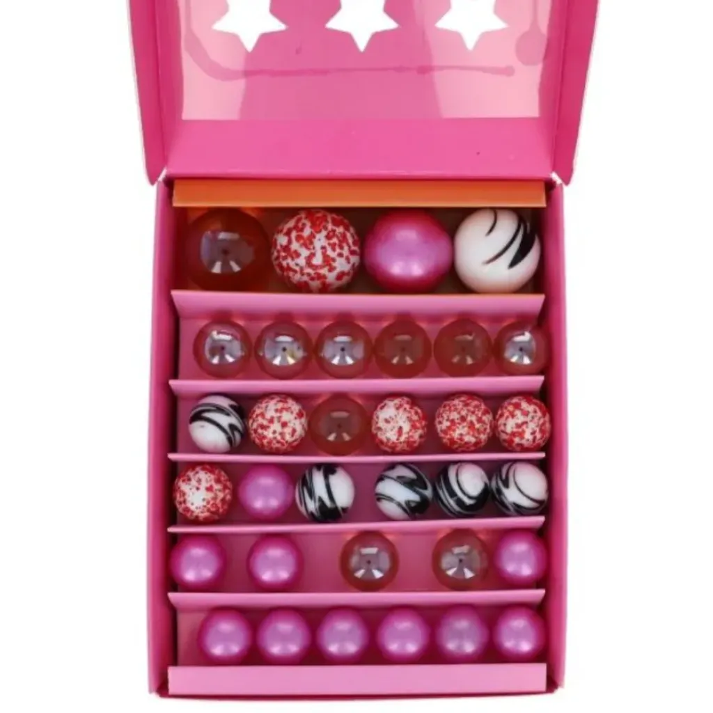 Mercredi Coffret de Billes Rose - Sale