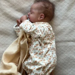 Bonjour Little Combinaison Bébé Day et Night Velours Californian Poppy - Outlet