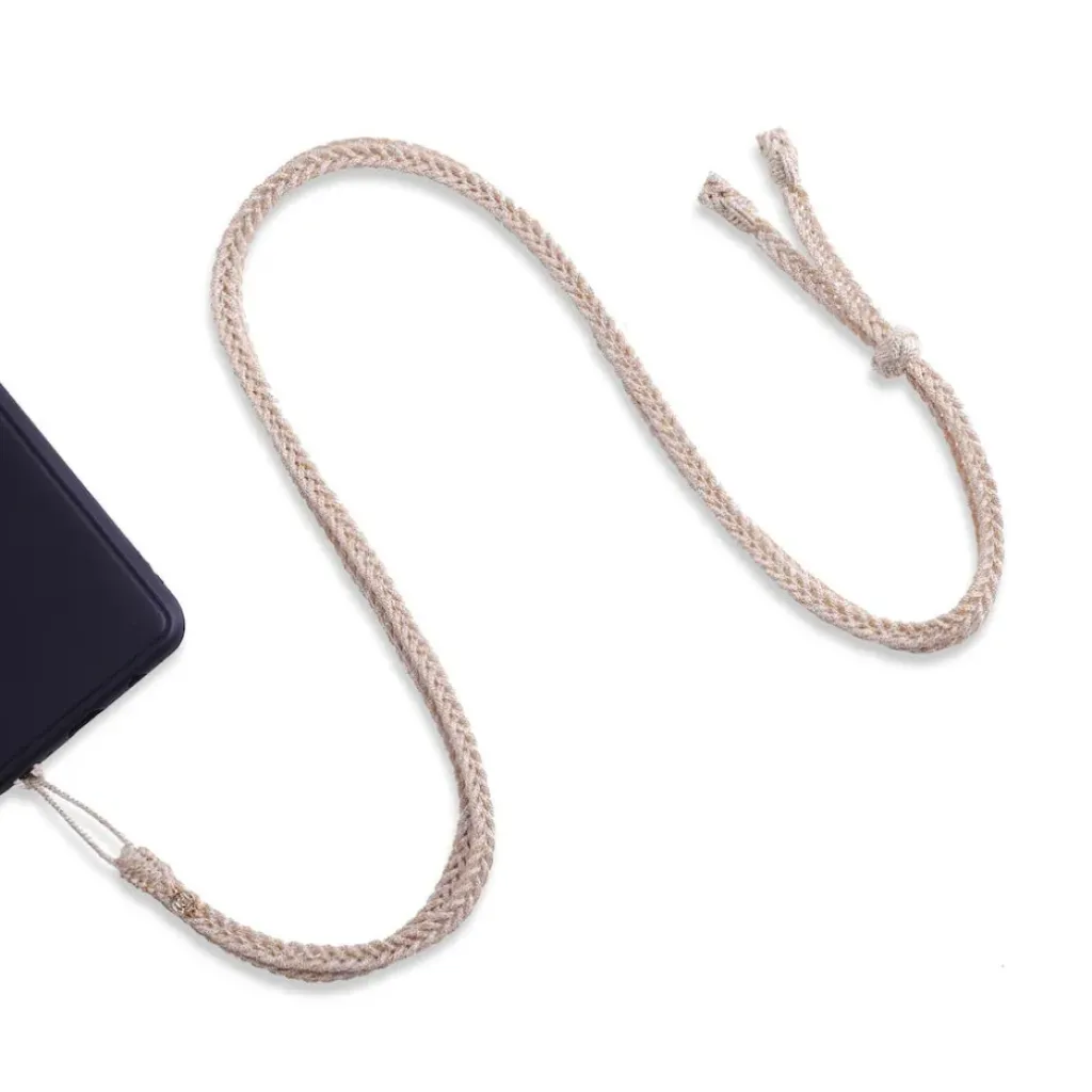 Maaÿaz Cordon de Téléphone Maxi Tresse Silver et Gold - Outlet