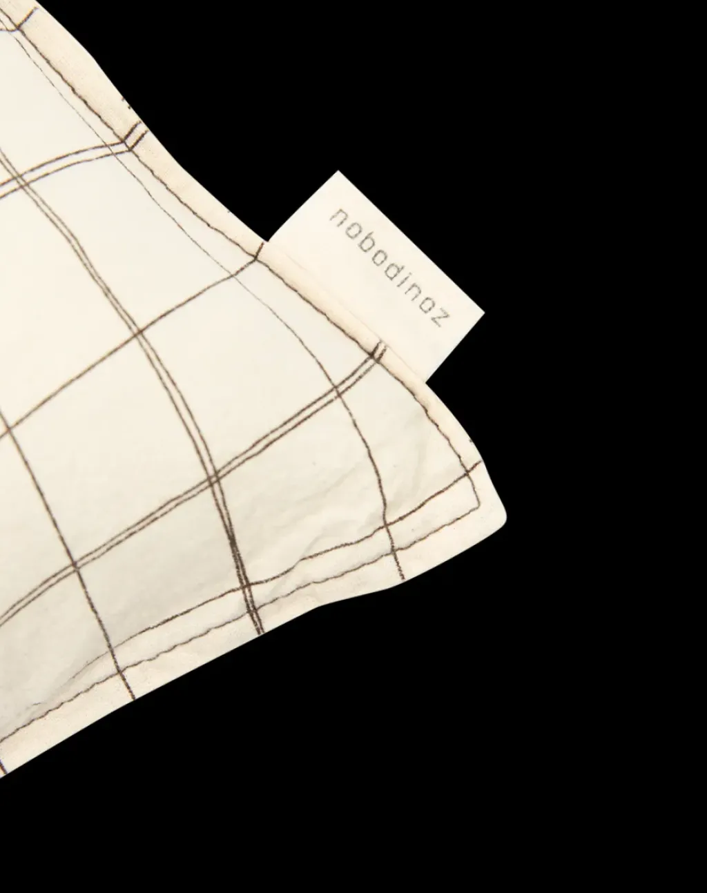 nobodinoz Coussin Rectangulaire Natural Grid - Sale