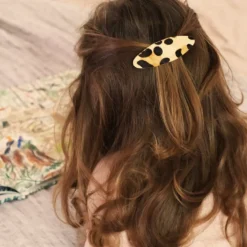 Gentil Coquelicot Paris Duo Barrettes Sable & Léopard - Gentil Coquelicot Clearance