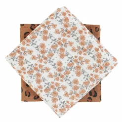 Bonjour Little Duo Langes Bengal et Californian Poppy - Clearance