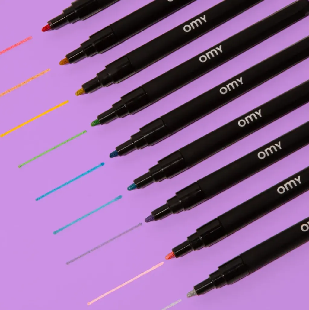 OMY Feutres Pailletés - Discount